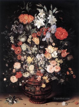 古典的 Painting - 花瓶の中の花 ヤン・ブリューゲル ザ・エルダー